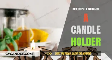 Creative Candle Holder Personalization: Adding Words with Style and Ease