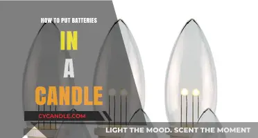 Safely Inserting Batteries into LED Candles: A Step-by-Step Guide