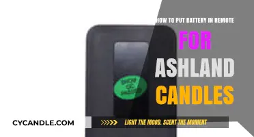Easy Steps to Insert Battery in Ashland Candle Remote