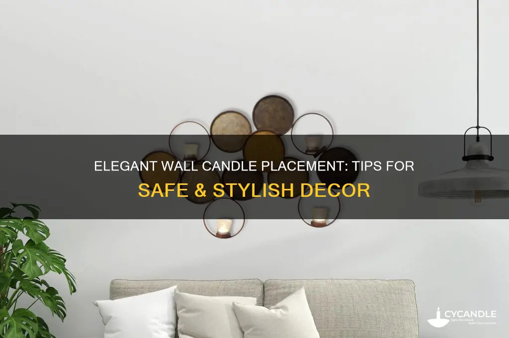 how to put candles along walls