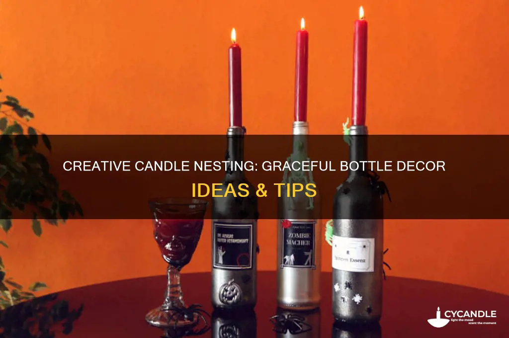 how to put candles in a bottle nesting with grace