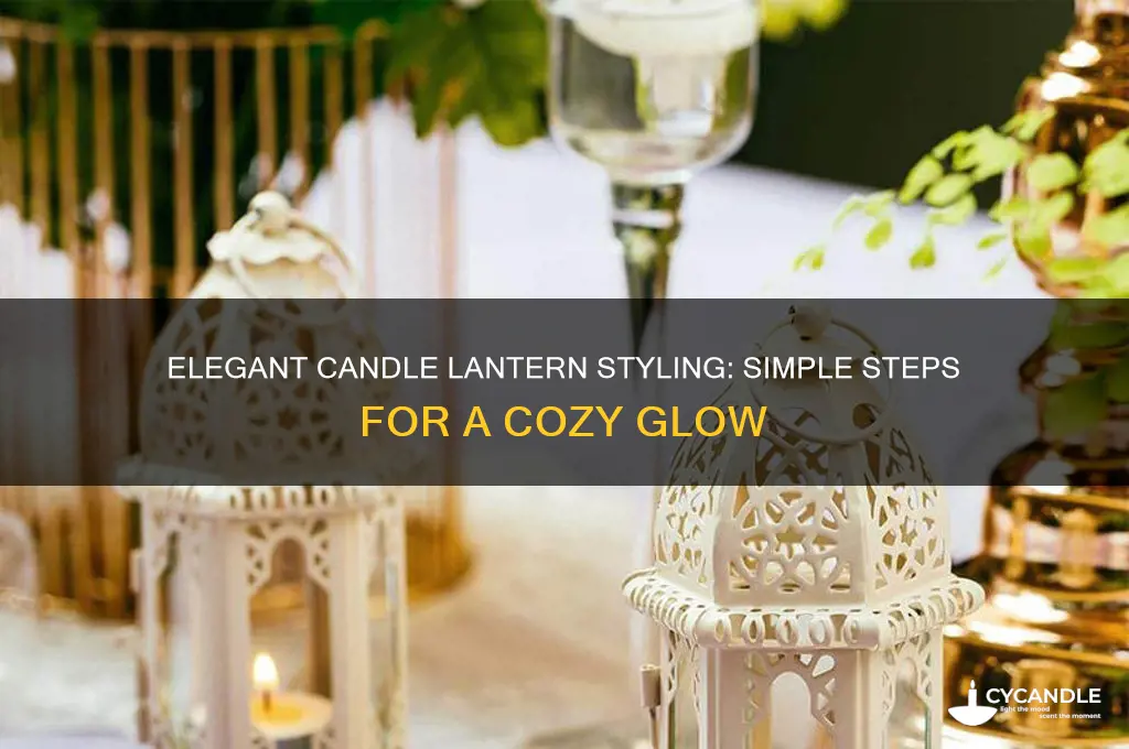 how to put candles in lanterns