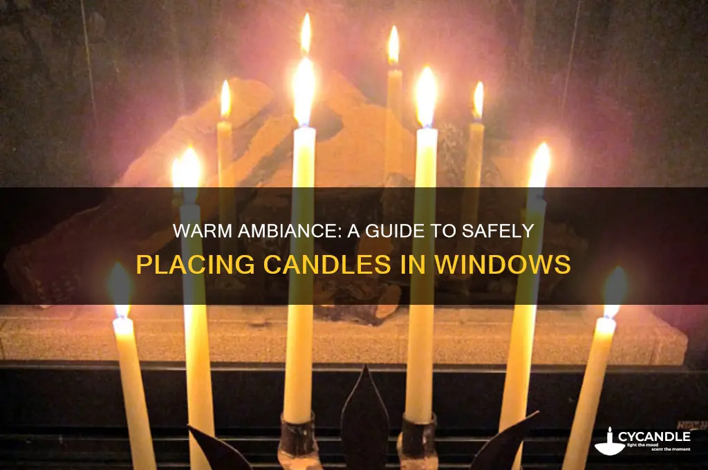 how to put candles in windows