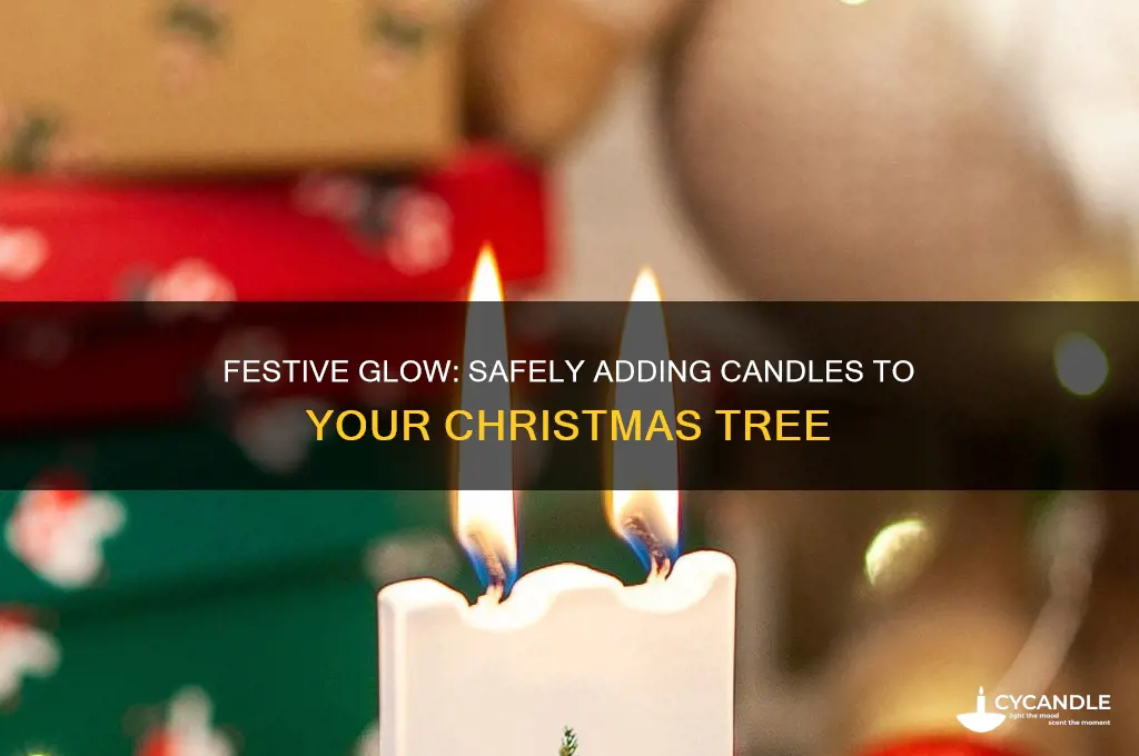 how to put candles on a christmas tree
