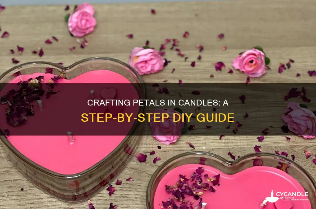 how to put flower petals in candles