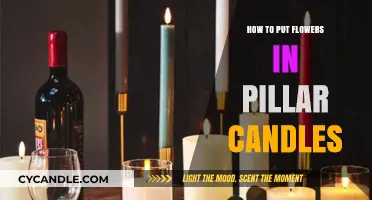Elegant DIY: Embedding Fresh Flowers in Pillar Candles for Home Decor