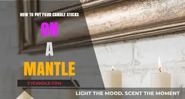 Elegant Mantle Styling: Arranging Four Candlesticks for a Cozy Ambiance