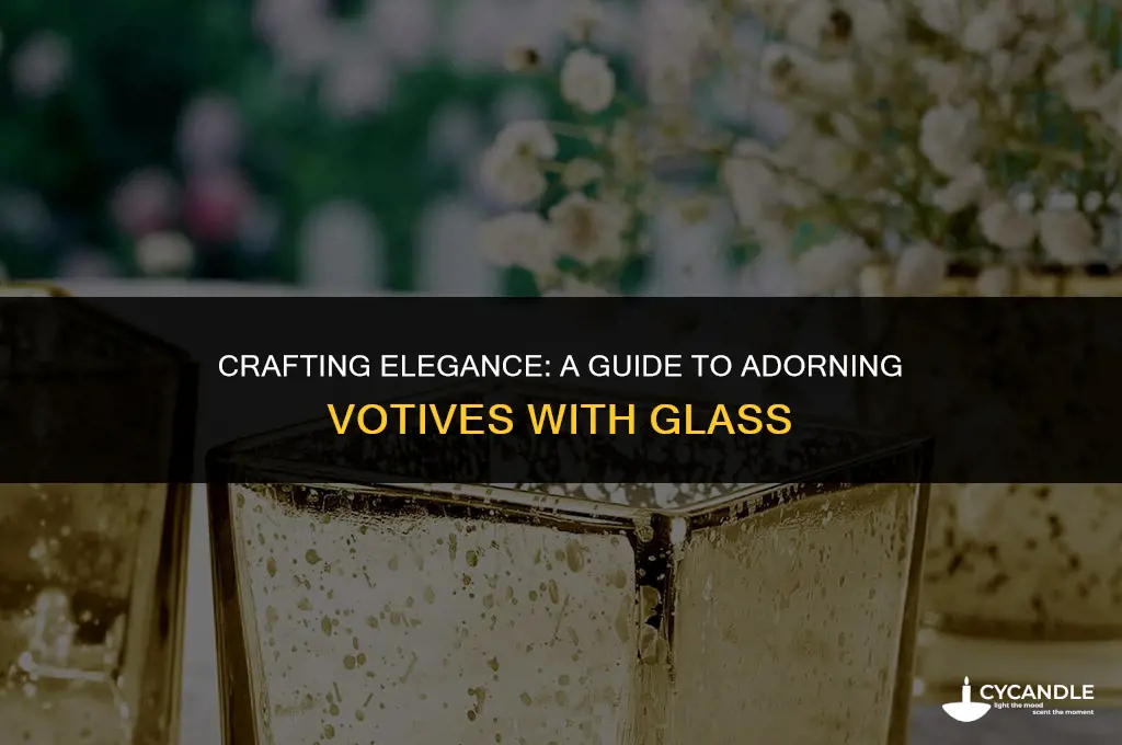 how to put glass on votives