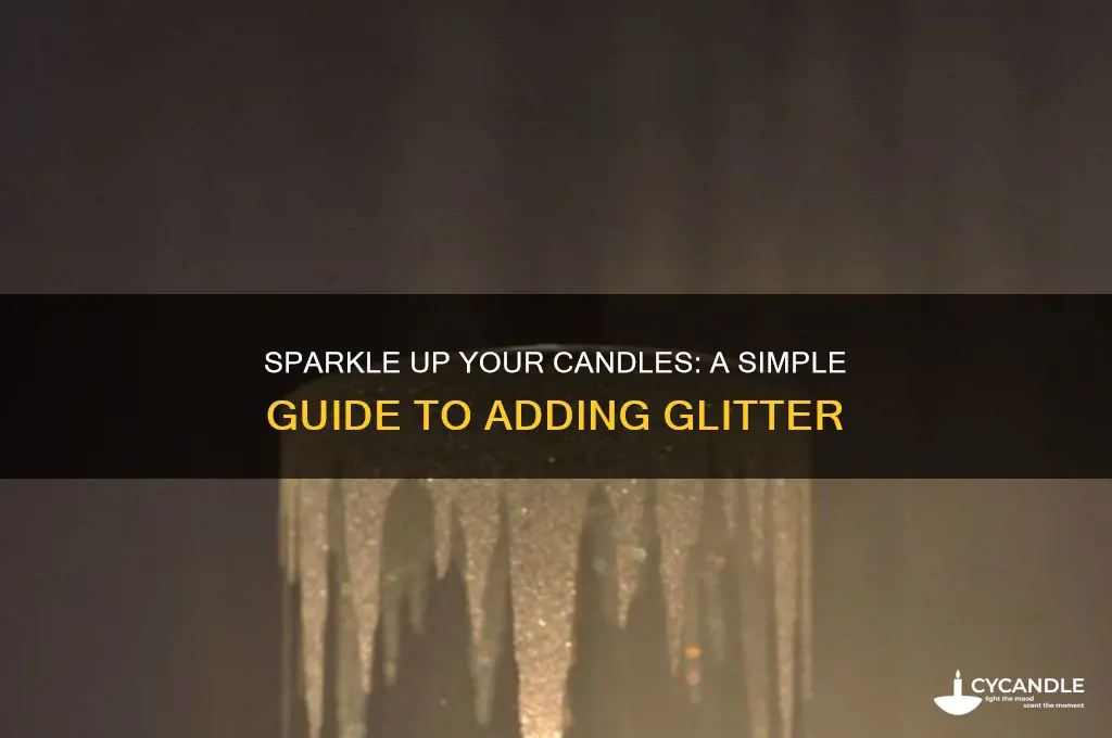 how to put glitter in candles