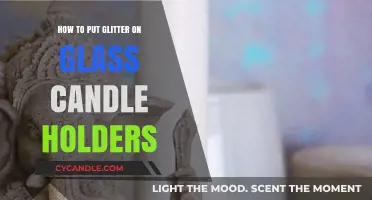 Sparkle Up Your Space: Easy Glitter Glass Candle Holder DIY