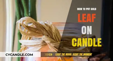 Elegant DIY: Applying Gold Leaf to Candles for Luxurious Decor