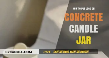 DIY Logo Application: Enhancing Concrete Candle Jars with Custom Branding
