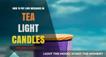 Crafting Romantic Tea Light Candles with Hidden Love Messages