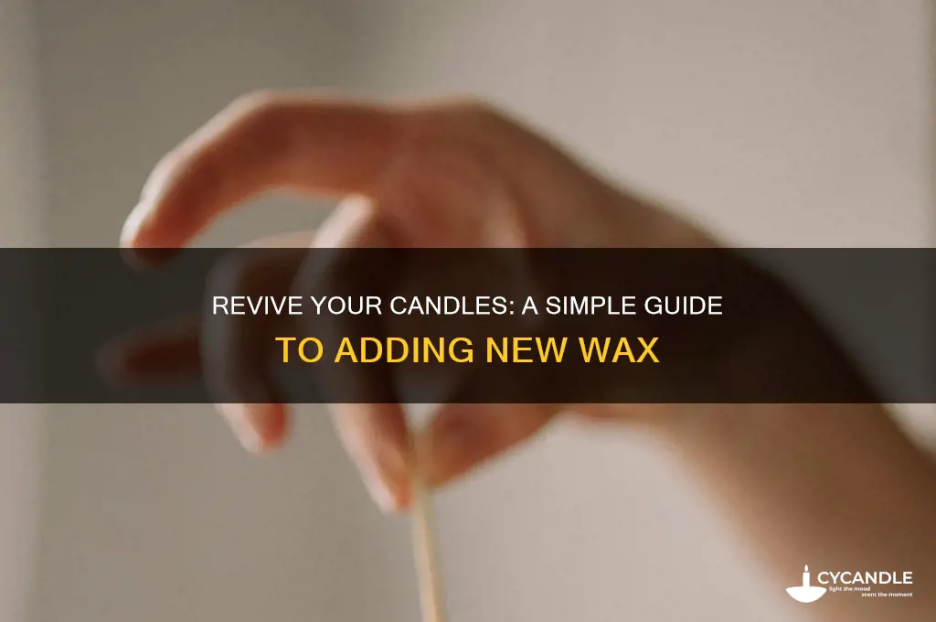 how to put new wax in a candle