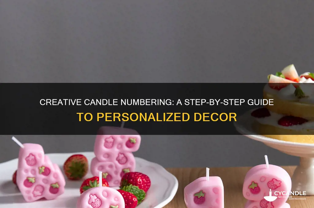 how to put numbers on candles