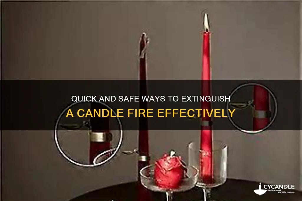 how to put out a candle fire