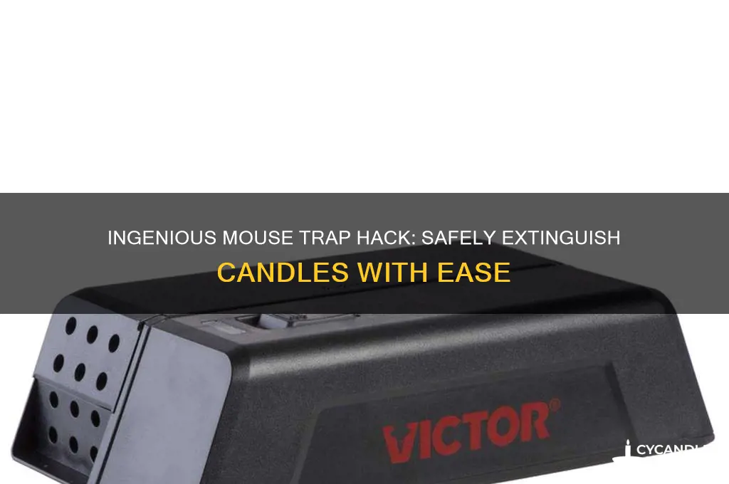 how to put out a candle with a mouse trap