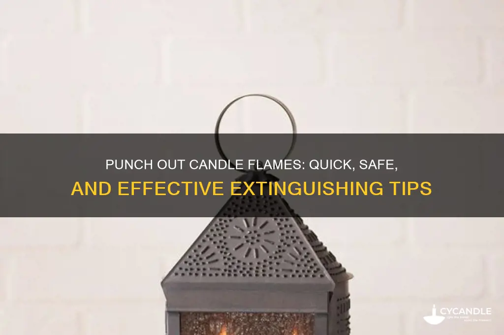 how to put out a candle with a punch