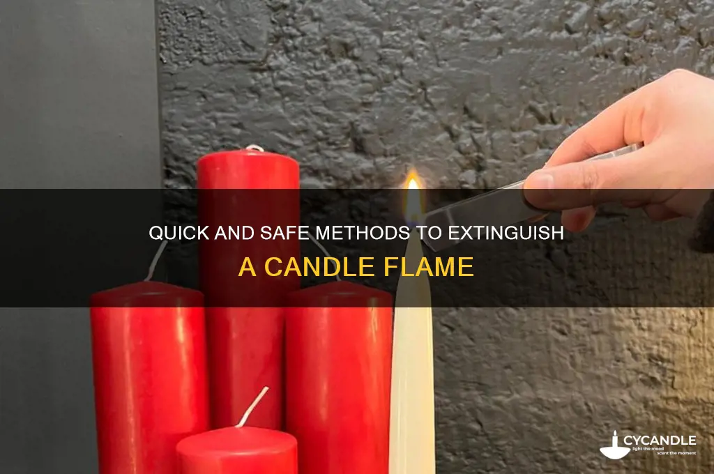 how to put out a candls
