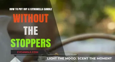 Safely Extinguishing Citronella Candles Without Stoppers: Quick Tips
