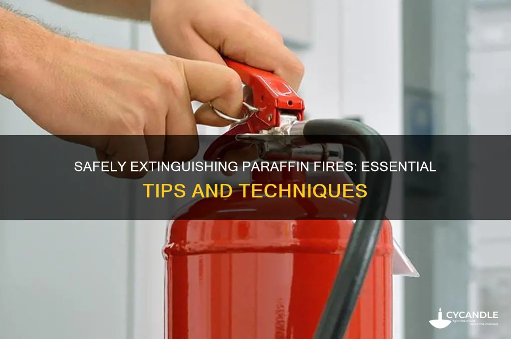 how to put out a paraffin fire