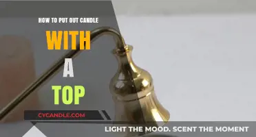 Effortless Candle Extinguishing: Using a Lid to Safely Put Out Flames