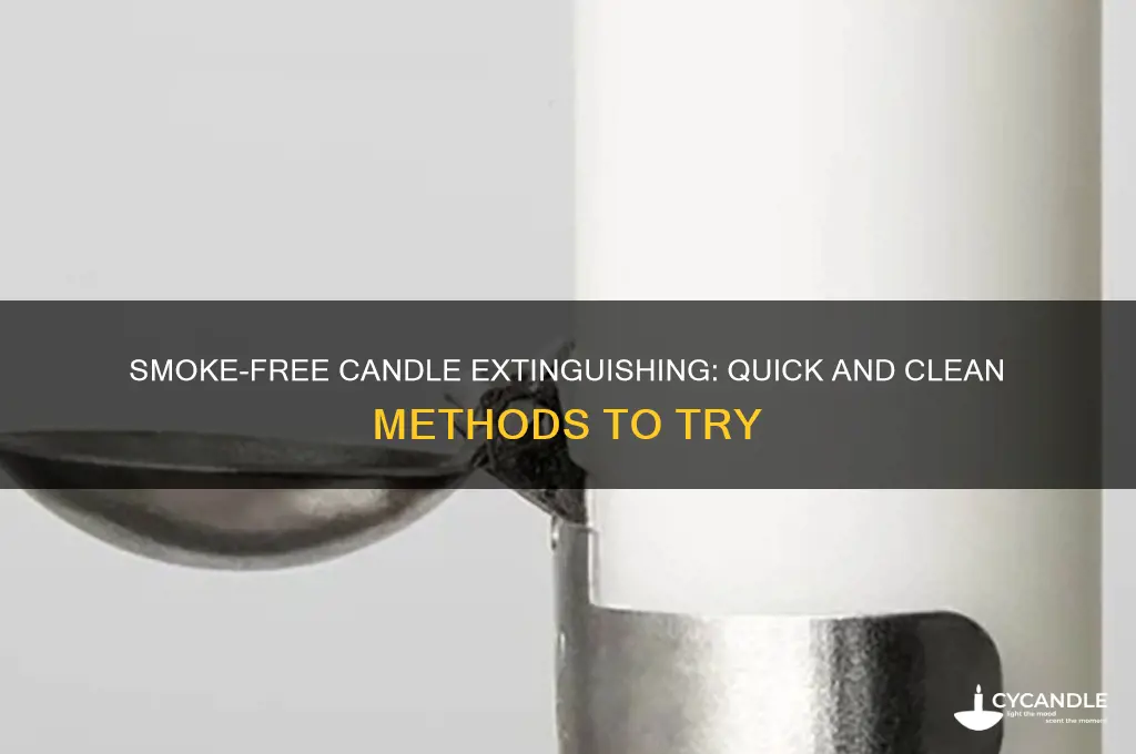 how to put out candles without smoke