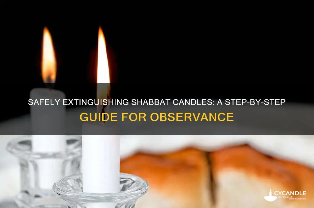 how to put out shabbat candles