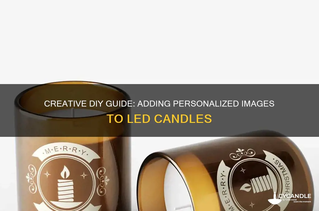 how to put picture on led candle