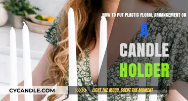 Creative DIY: Attaching Plastic Floral Arrangements to Candle Holders