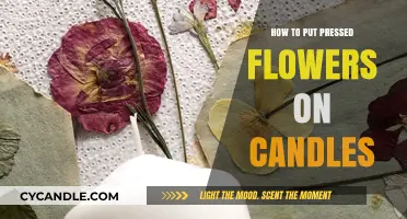 Crafting Botanical Elegance: How to Embed Pressed Flowers on Candles