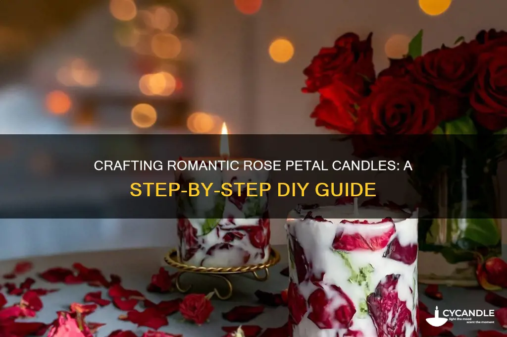 how to put rose petals in candles