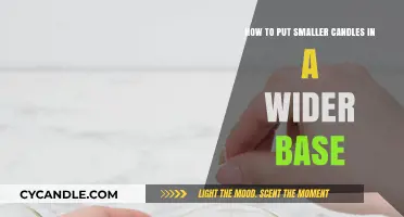 Creative Ways to Secure Smaller Candles in Wider Bases