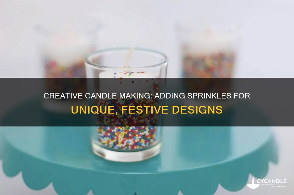 how to put sprinkles in candles