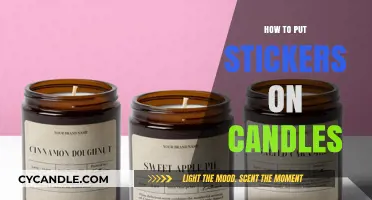 Creative Candle Decor: Easy Steps to Apply Stickers Perfectly