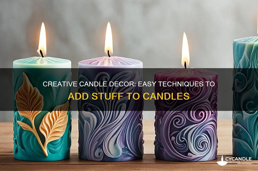 how to put stuff on candles