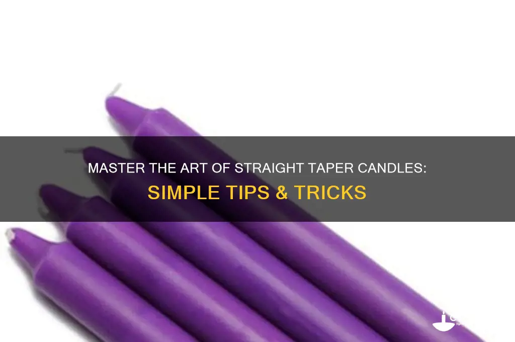 how to put taper candles stand straight