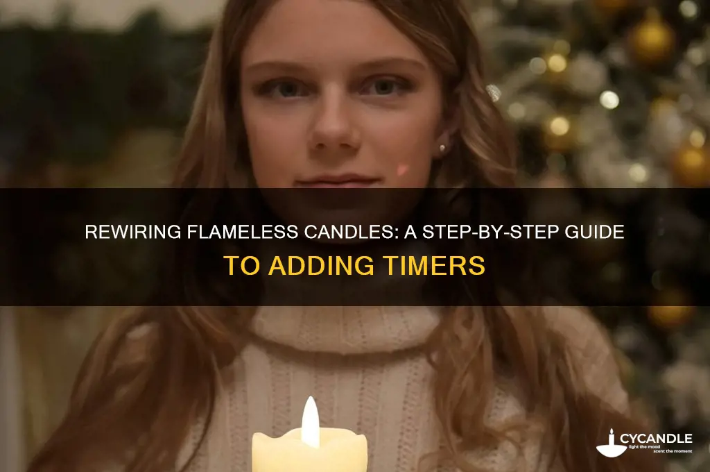 how to put timers on flameless candles rewire