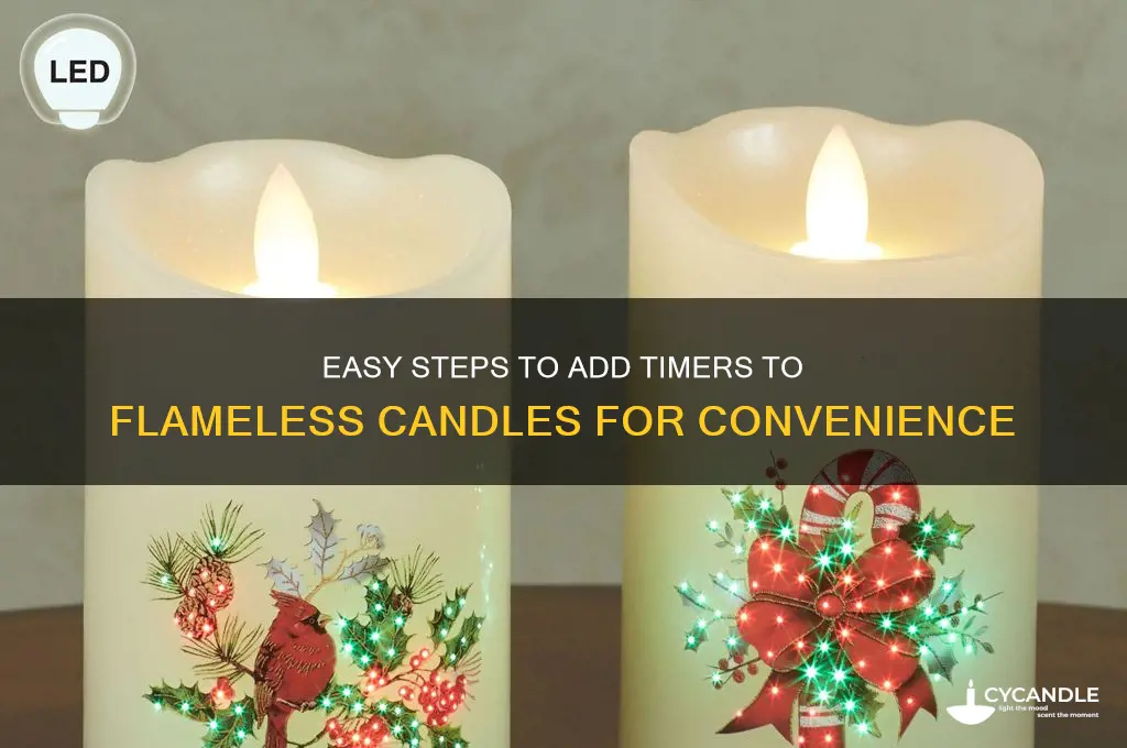 how to put timers on flameless candles