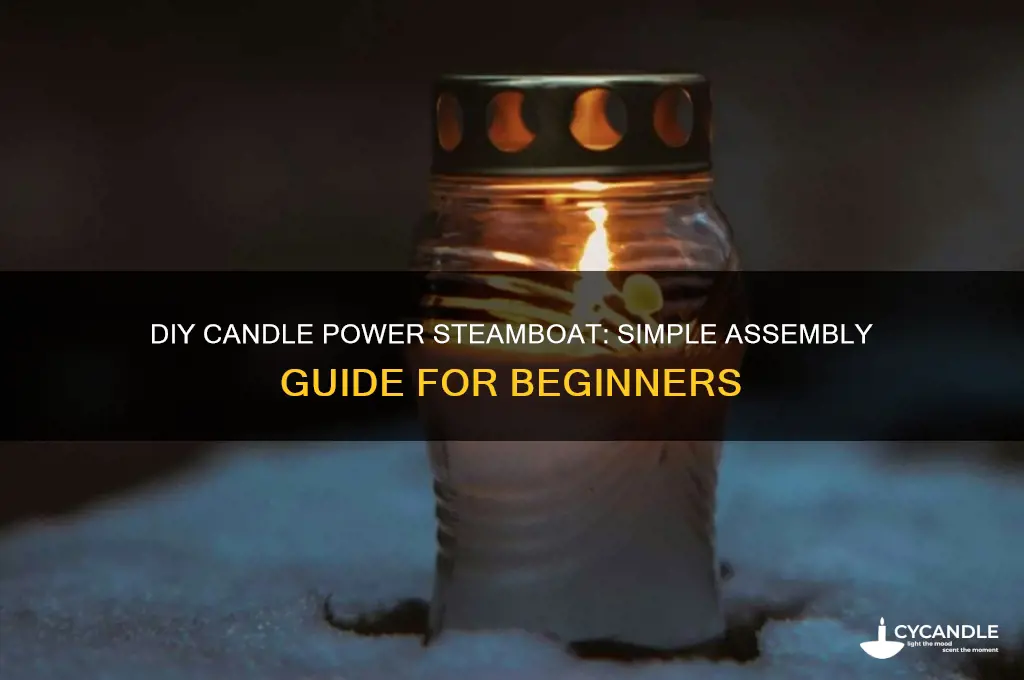 how to put together a candle power steamboat