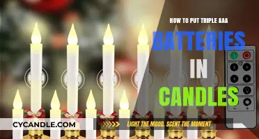 Creative Candle Hack: Inserting AAA Batteries for Unique Lighting Effects