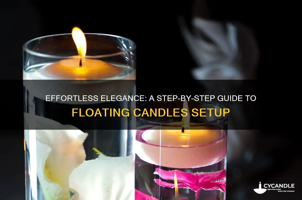 how to put up floating candles