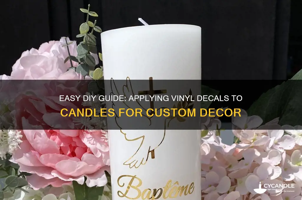 how to put vinyl on a candle