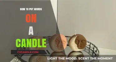 Creative Candle Decor: Easy Steps to Add Words and Personalize Your Candles