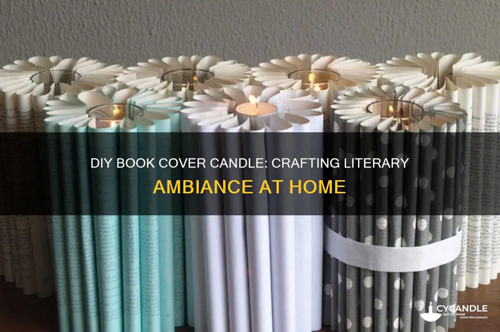 how to put your book cover on a candle