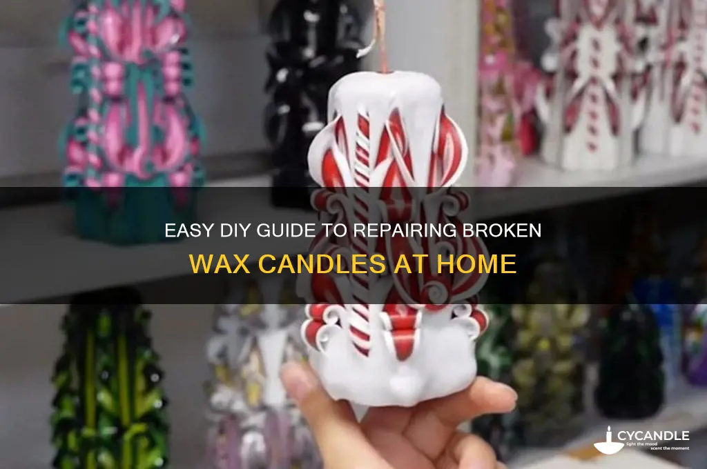 how to re pair wax candles