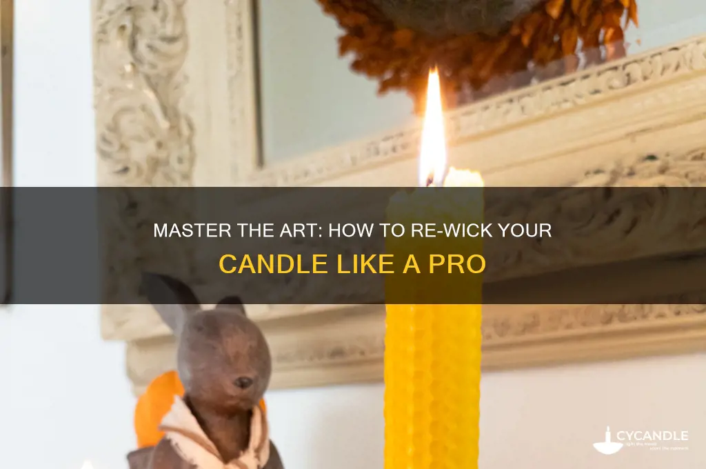 how to re wick a candle