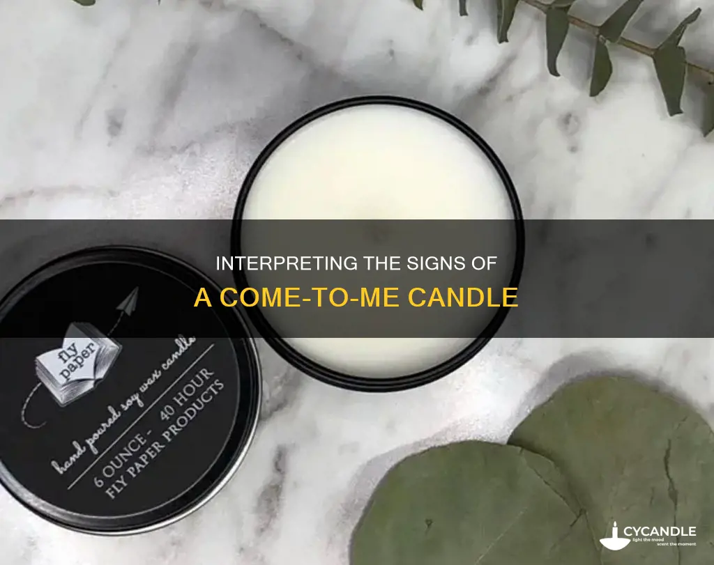 how to read a come to me candle