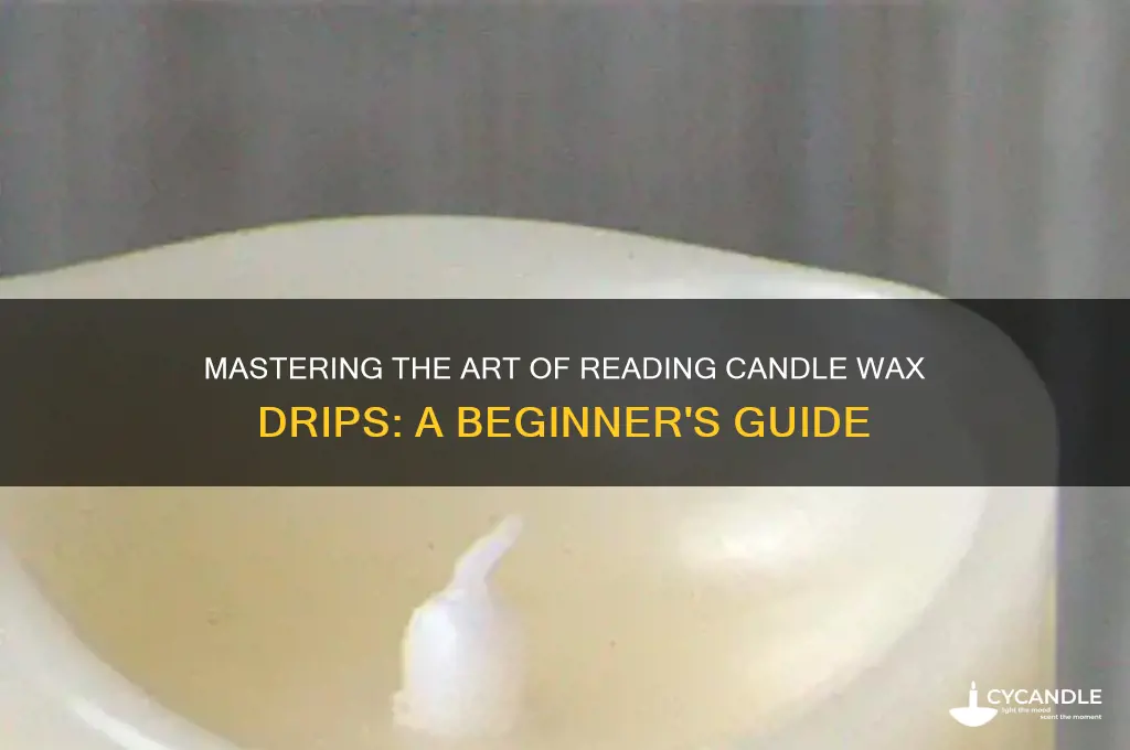 how to read candle wax drip down