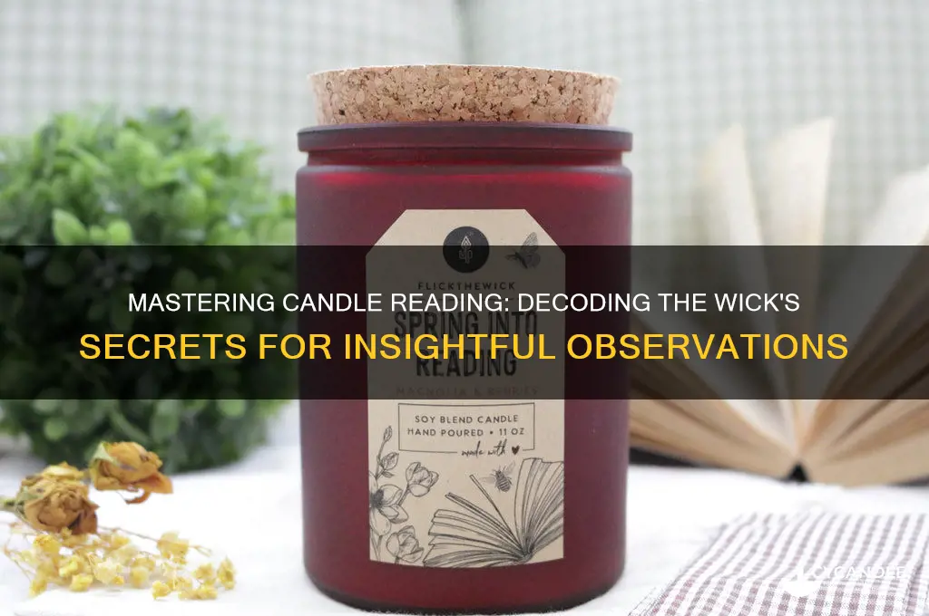 how to read wick of burning candle